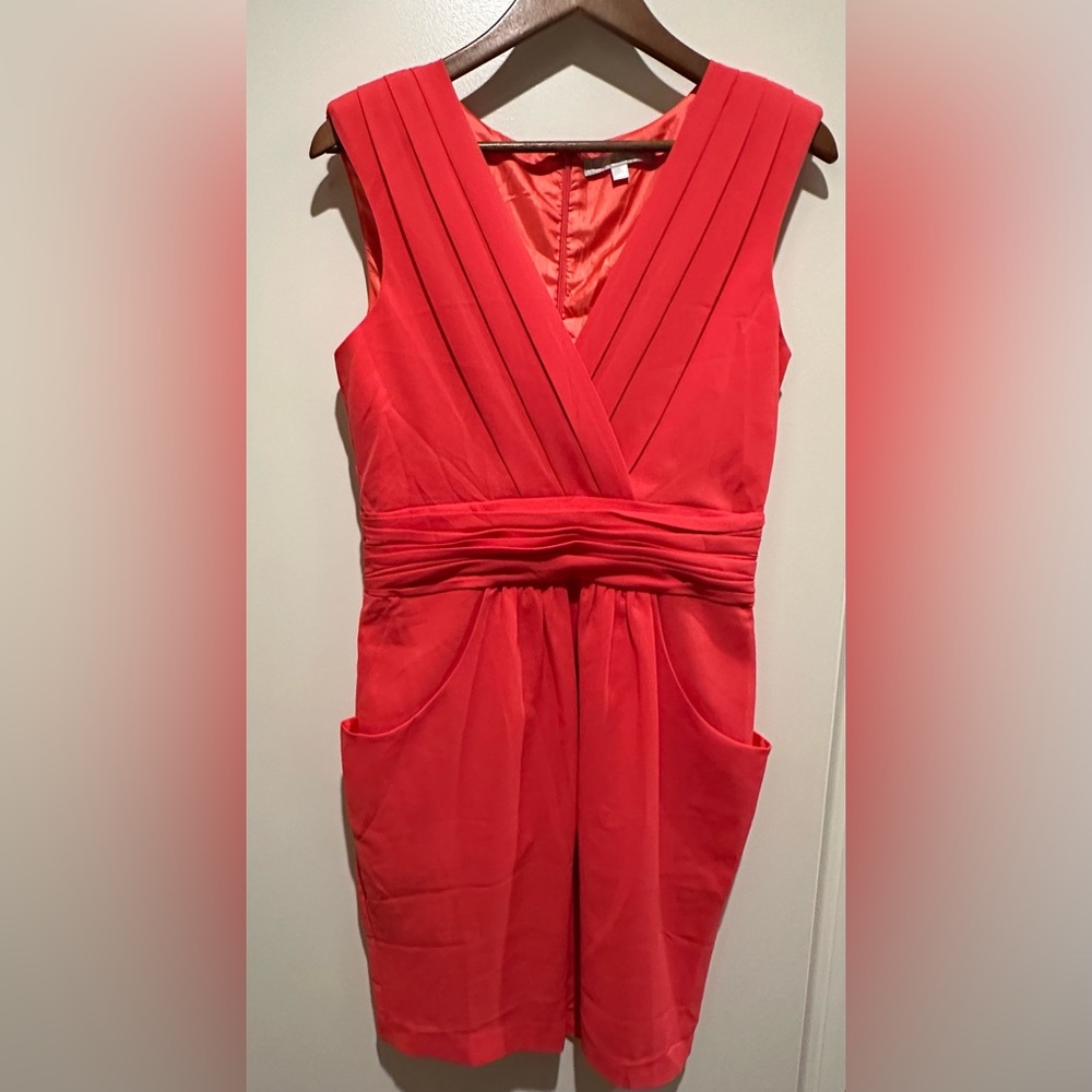 Zoe & Sam Women’s Dress. Never worn. Size Large. Color Poppy.